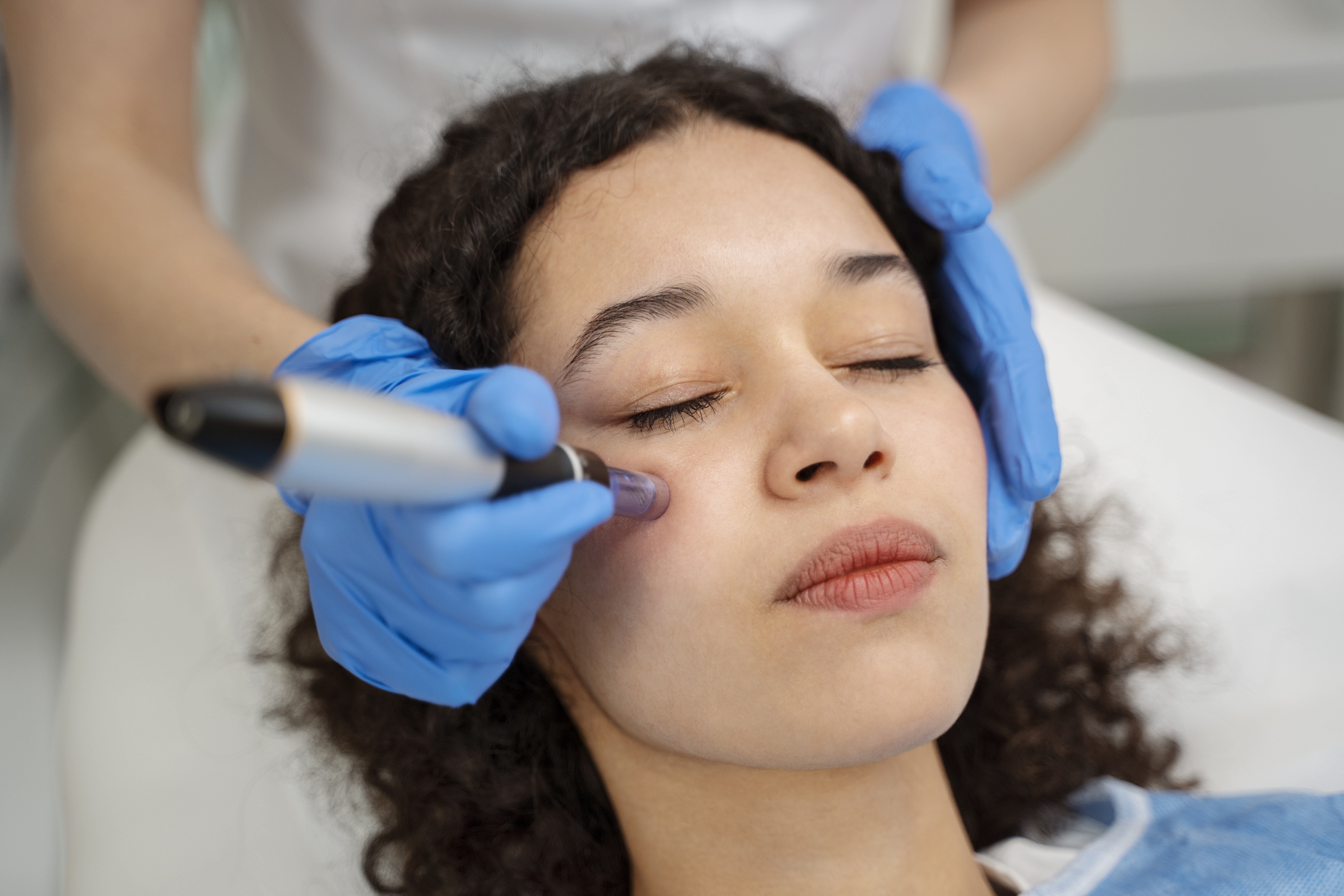 Microneedling-behandeling tegen kraaienpootjes