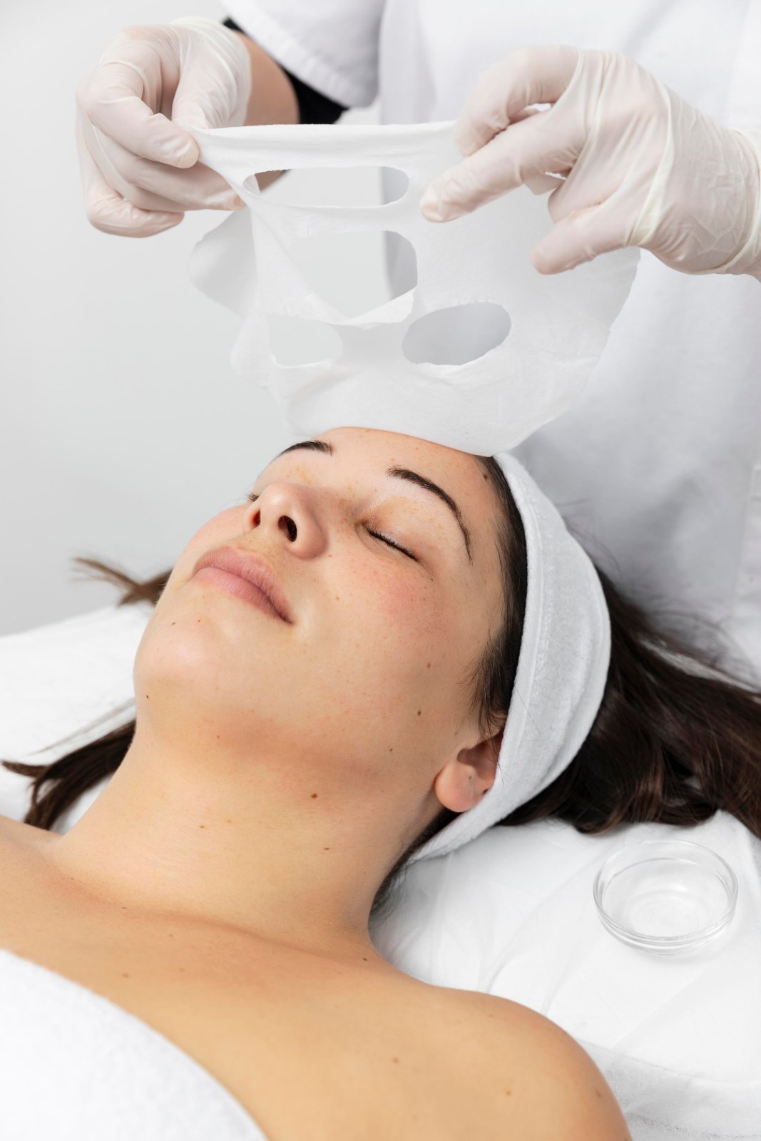 Huidtherapeut behandelt acne professioneel